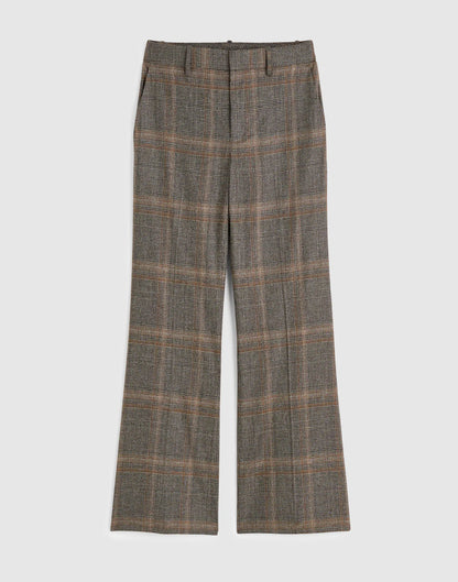BROWN GRAY PLAID