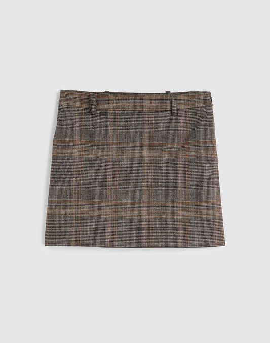 BROWN GRAY PLAID