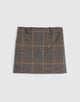 BROWN GRAY PLAID