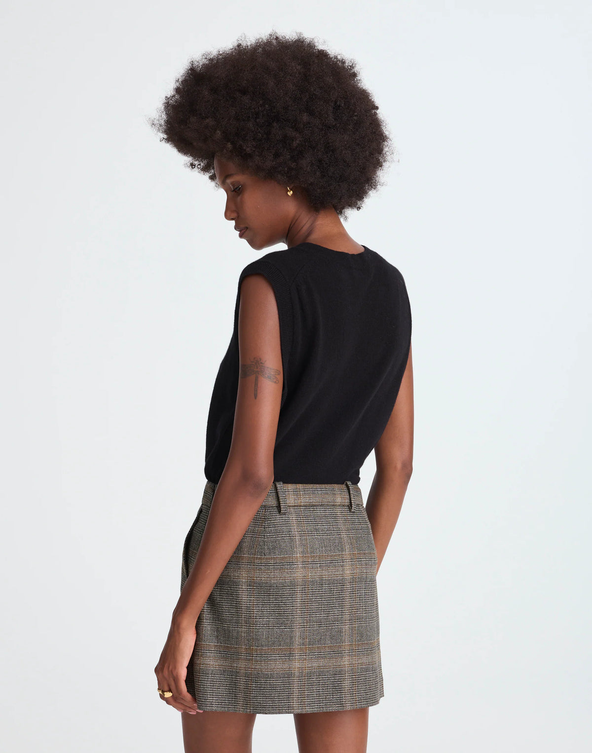 BROWN GRAY PLAID