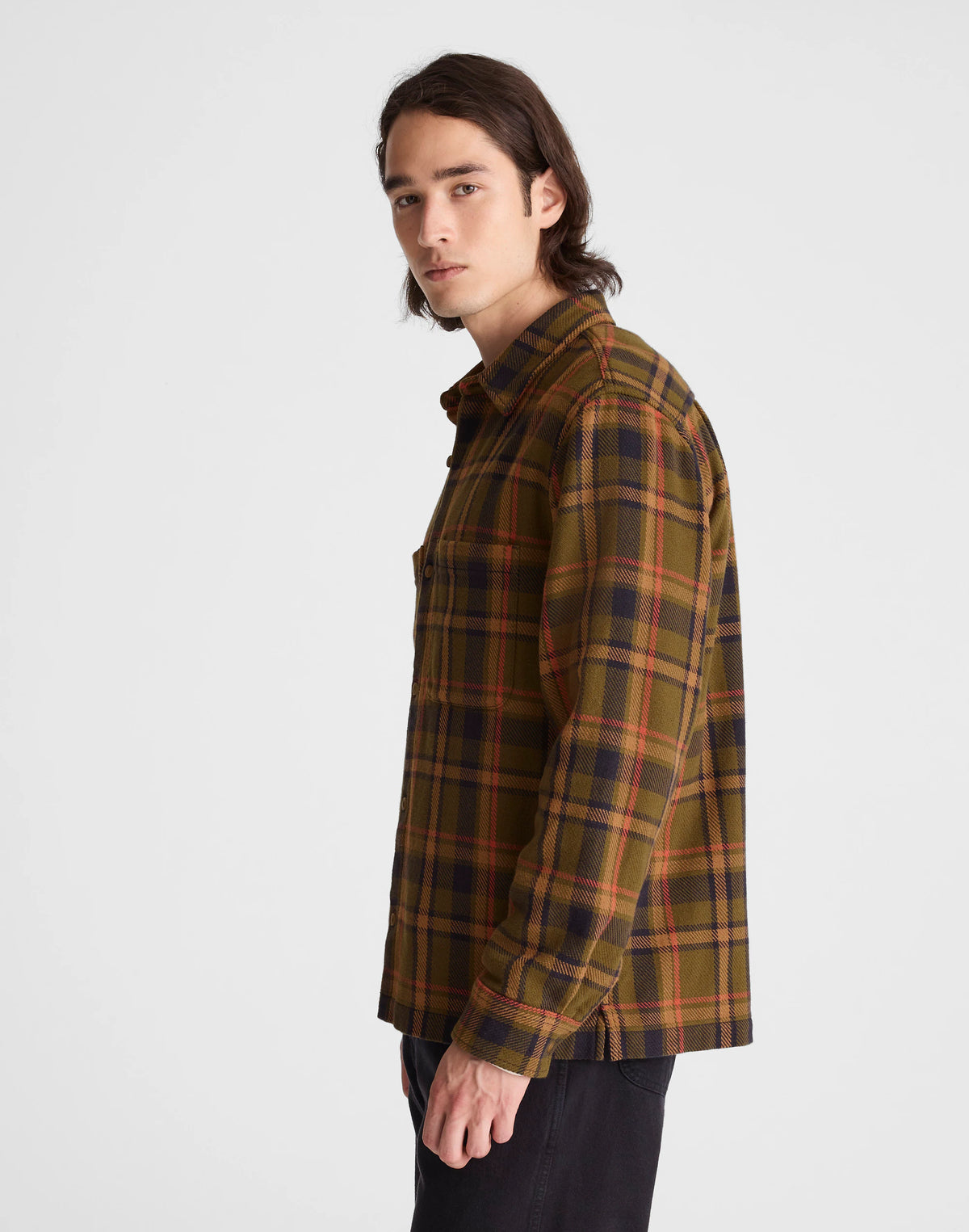 OLIVE PLAID