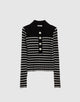 BLACK AND IVORY STRIPE