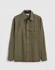DARK OLIVE HERRINGBONE