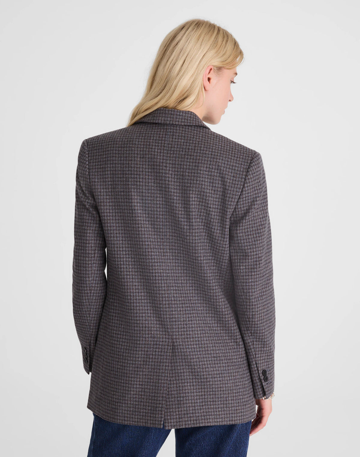 BLUE BROWN PLAID