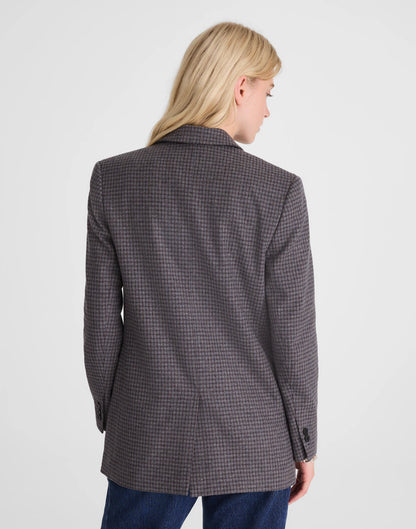 BLUE BROWN PLAID
