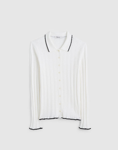 SOFT WHITE WITH BLACK