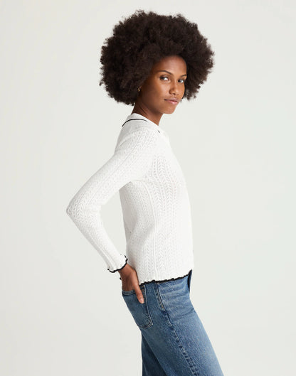 SOFT WHITE WITH BLACK