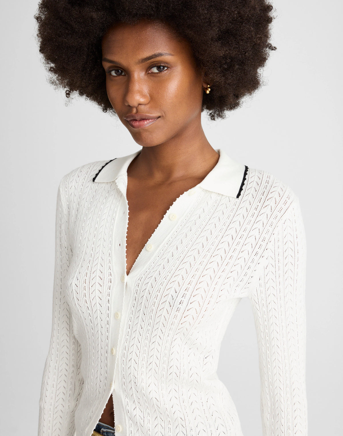 SOFT WHITE WITH BLACK
