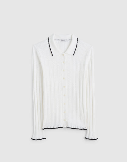 SOFT WHITE WITH BLACK