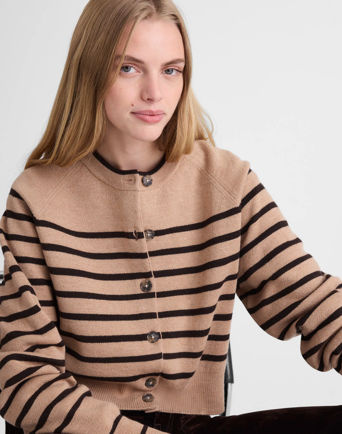 HTHR CAMEL STRIPE