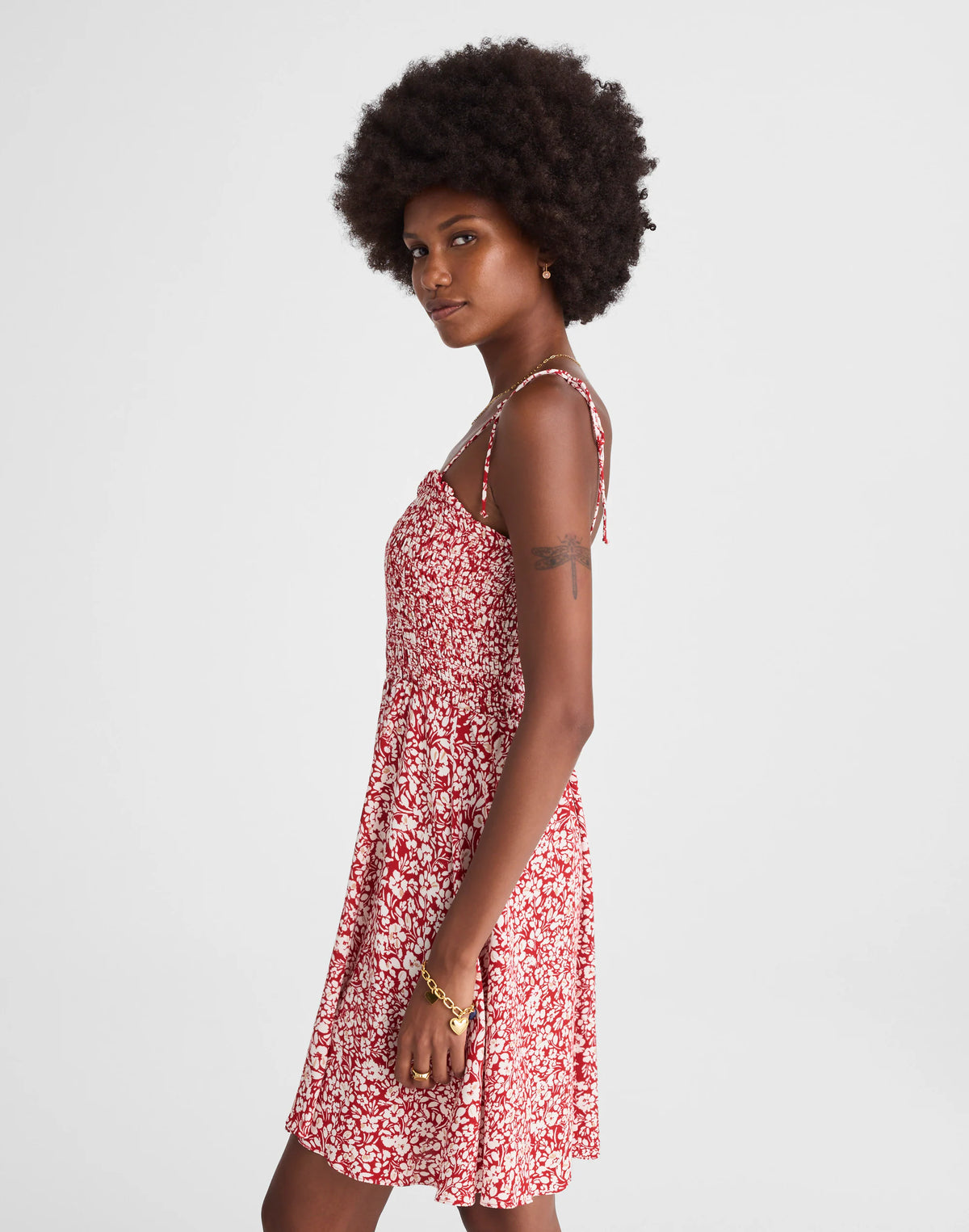 AMANDA FLORAL  RED