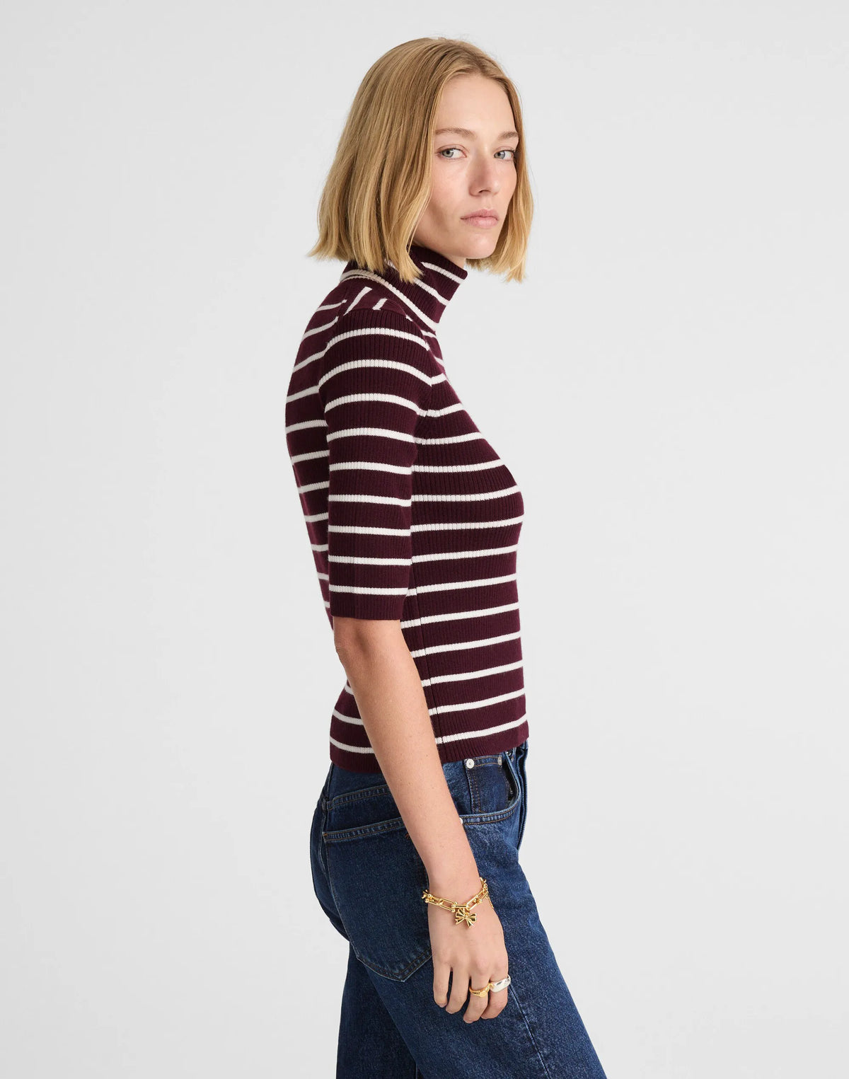 DARK POMEGRANATE STRIPE