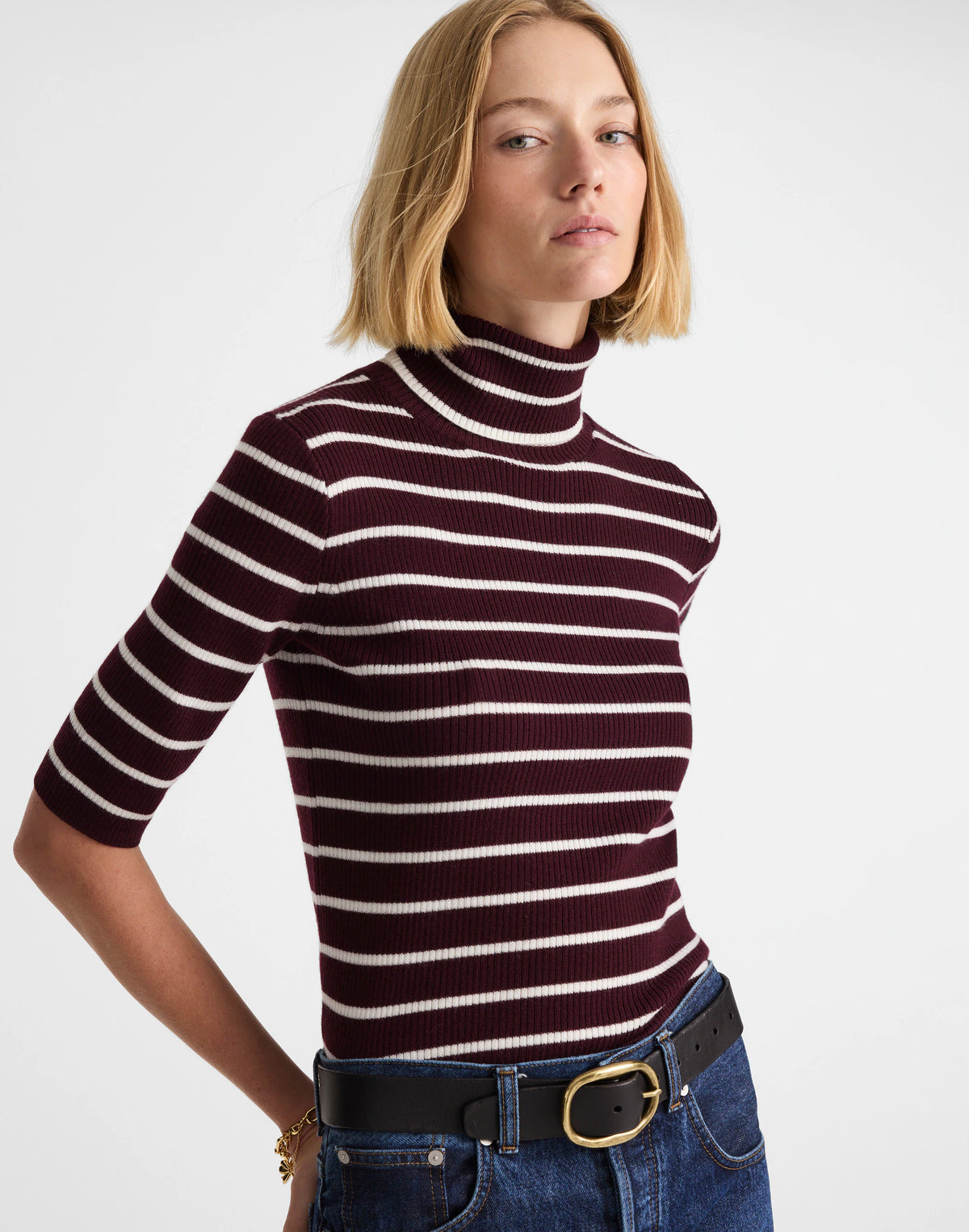 DARK POMEGRANATE STRIPE