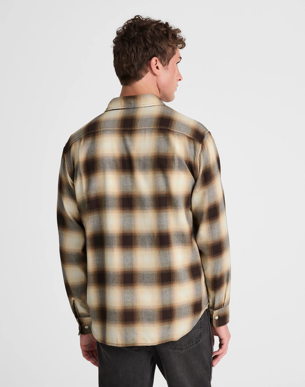 RICH CAMEL FADE PLAID