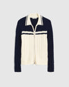 NAVY AND IVORY COLOR BLOCK