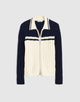 NAVY AND IVORY COLOR BLOCK