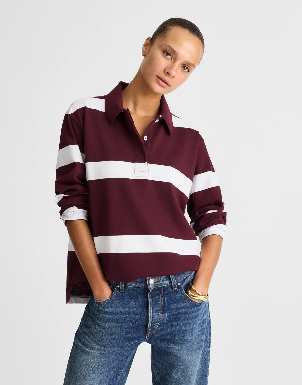 OVERSIZED RUGBY STRIPE DK