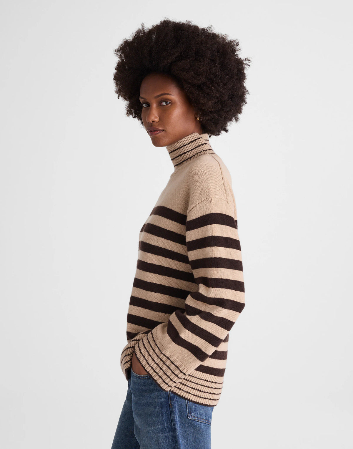 CHOCOLATE AND CAMEL STRIPE