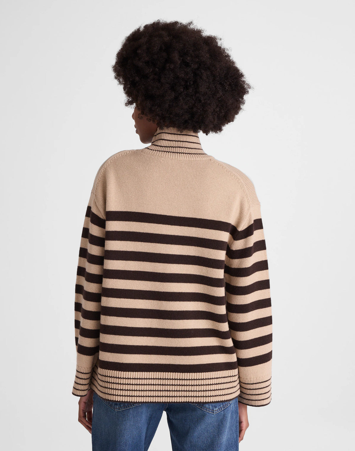 CHOCOLATE AND CAMEL STRIPE