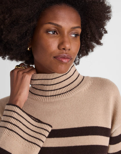 CHOCOLATE AND CAMEL STRIPE