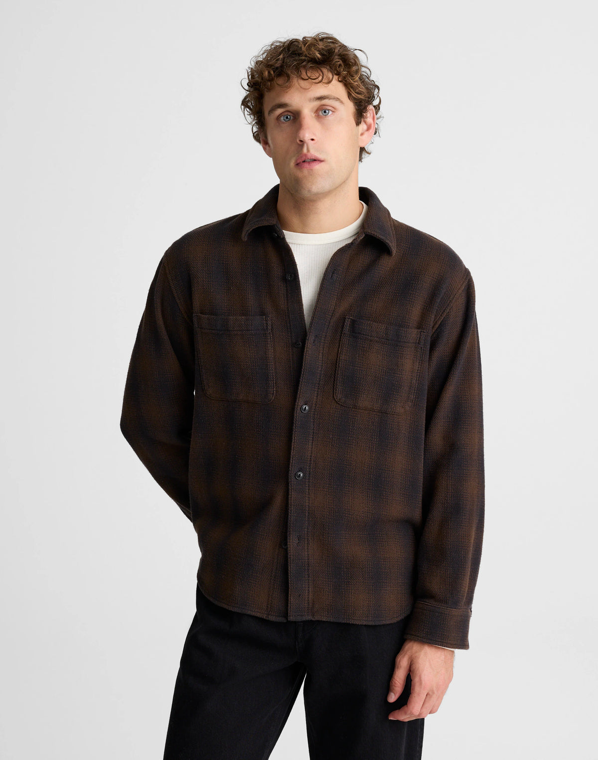 BRUSHED OMBRE PLAID