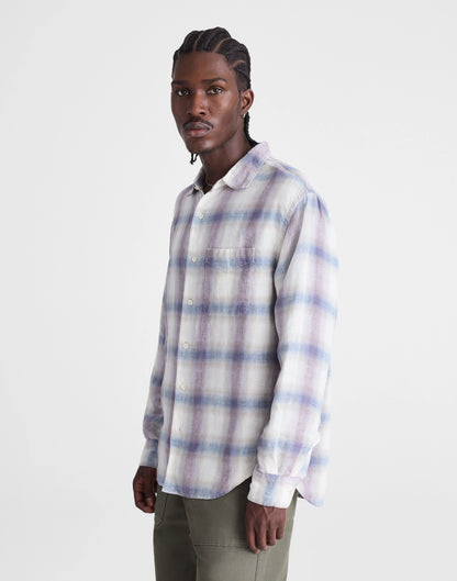 PURPLE CROSS PLAID