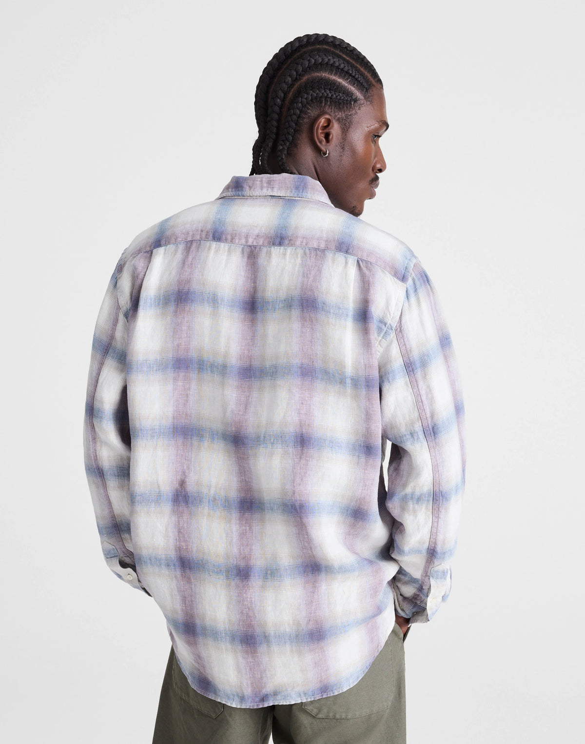 PURPLE CROSS PLAID