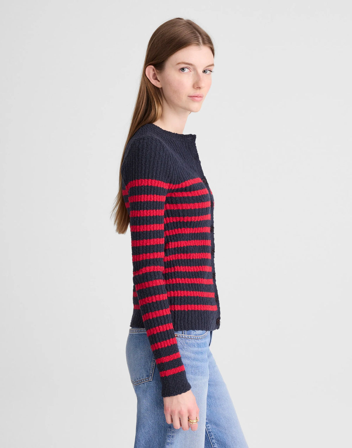 NAVY AND RED STRIPE