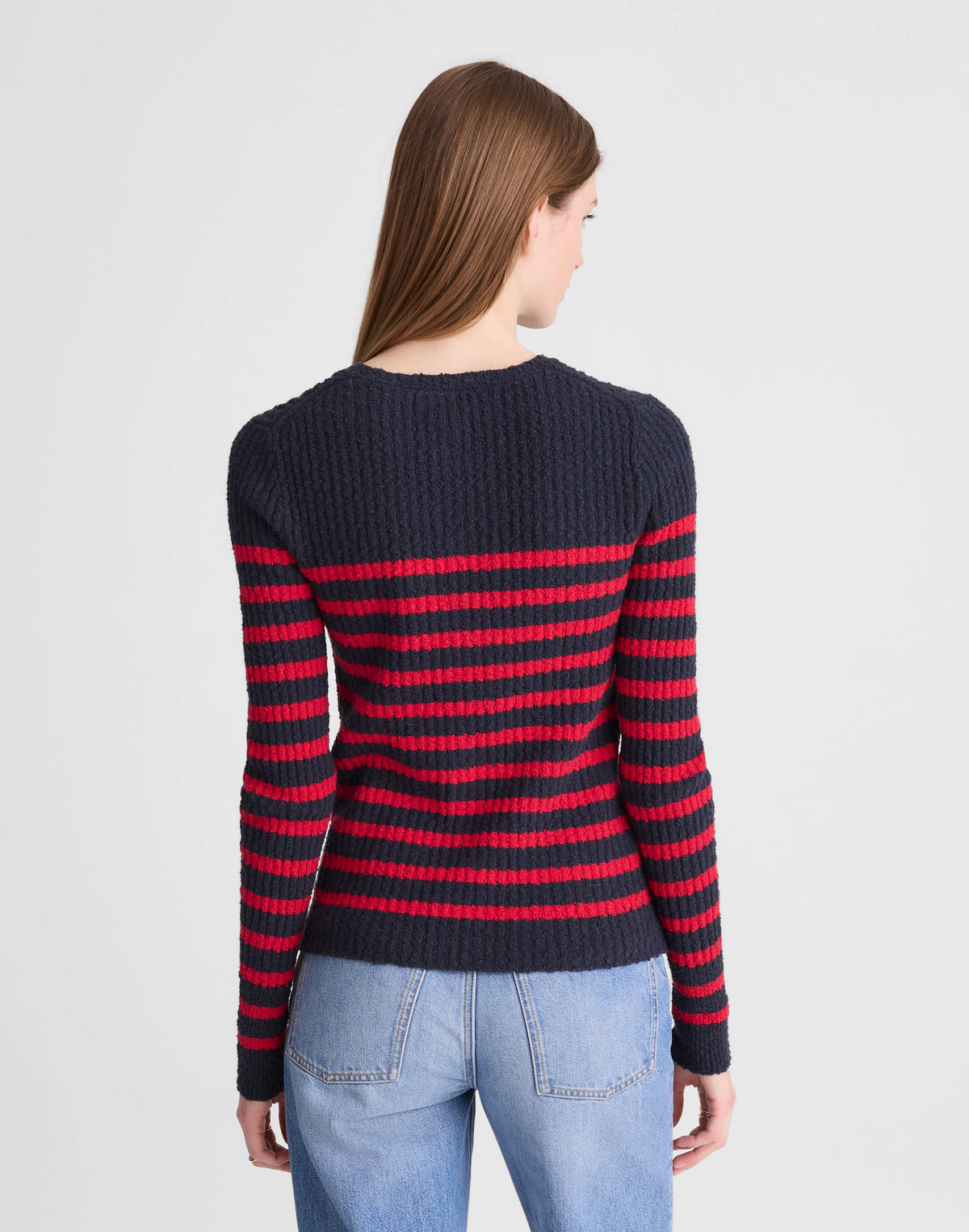 NAVY AND RED STRIPE