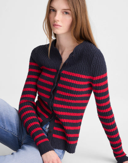 NAVY AND RED STRIPE