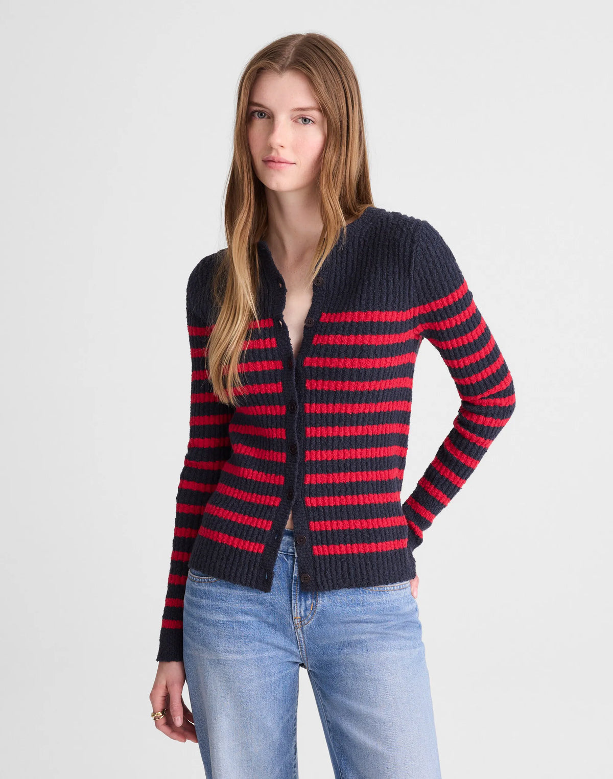 NAVY AND RED STRIPE