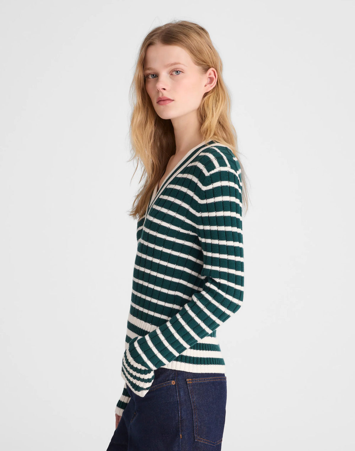 SPRUCE AND IVORY STRIPE