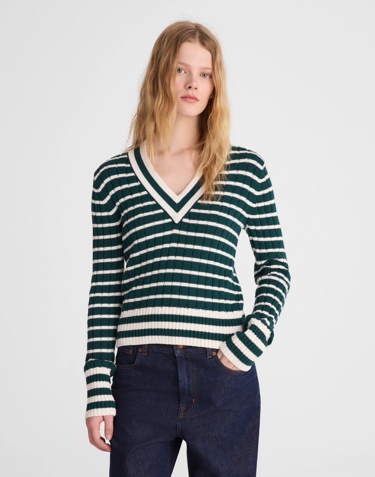 SPRUCE AND IVORY STRIPE