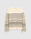 IVORY AND CHOCOLATE STRIPE