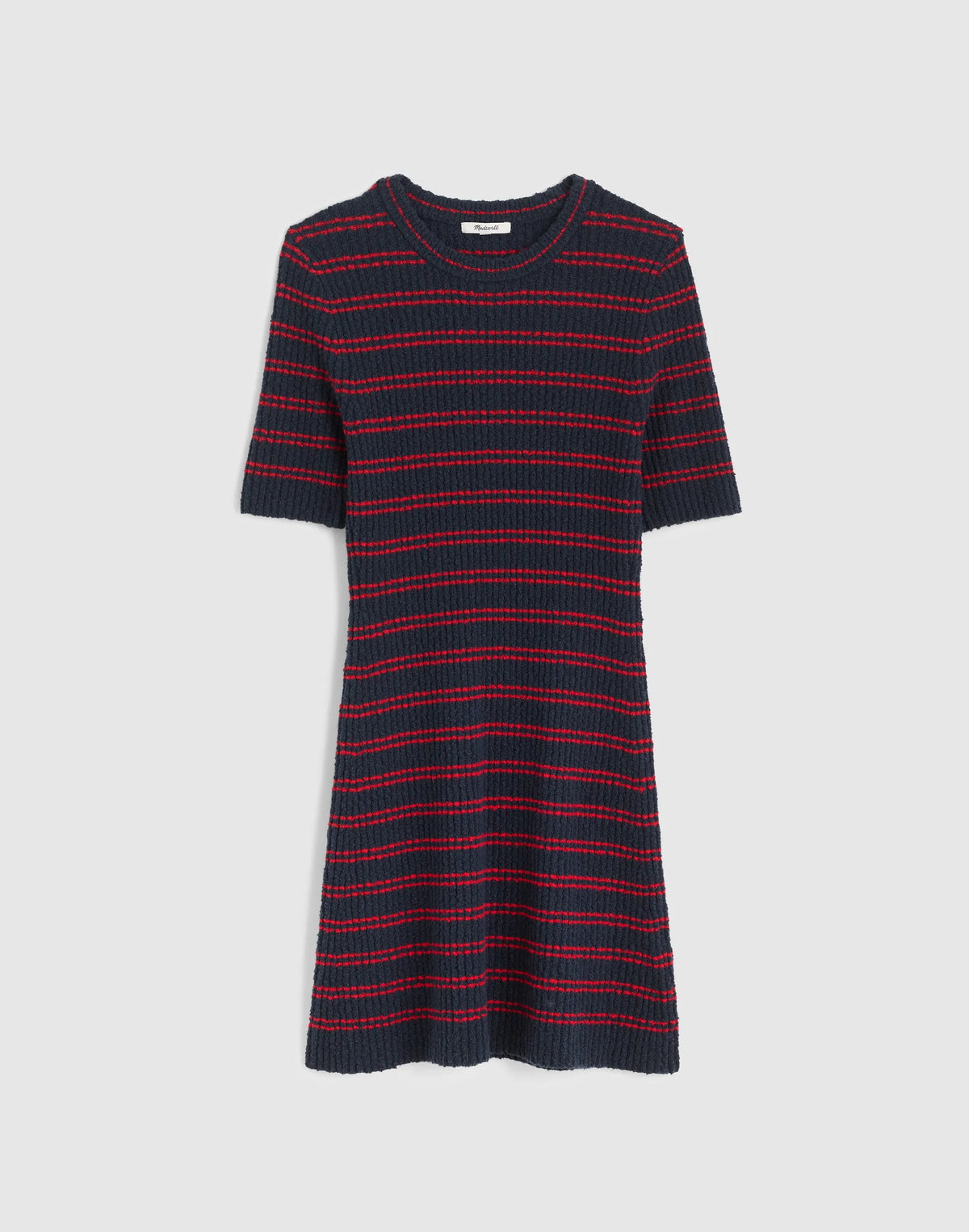 NAVY AND RED MINI STRIPE