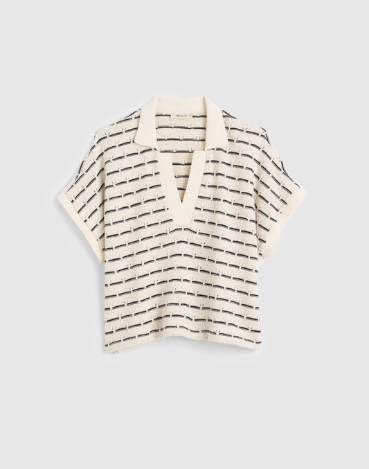 BEIGE BLACK STRIPE