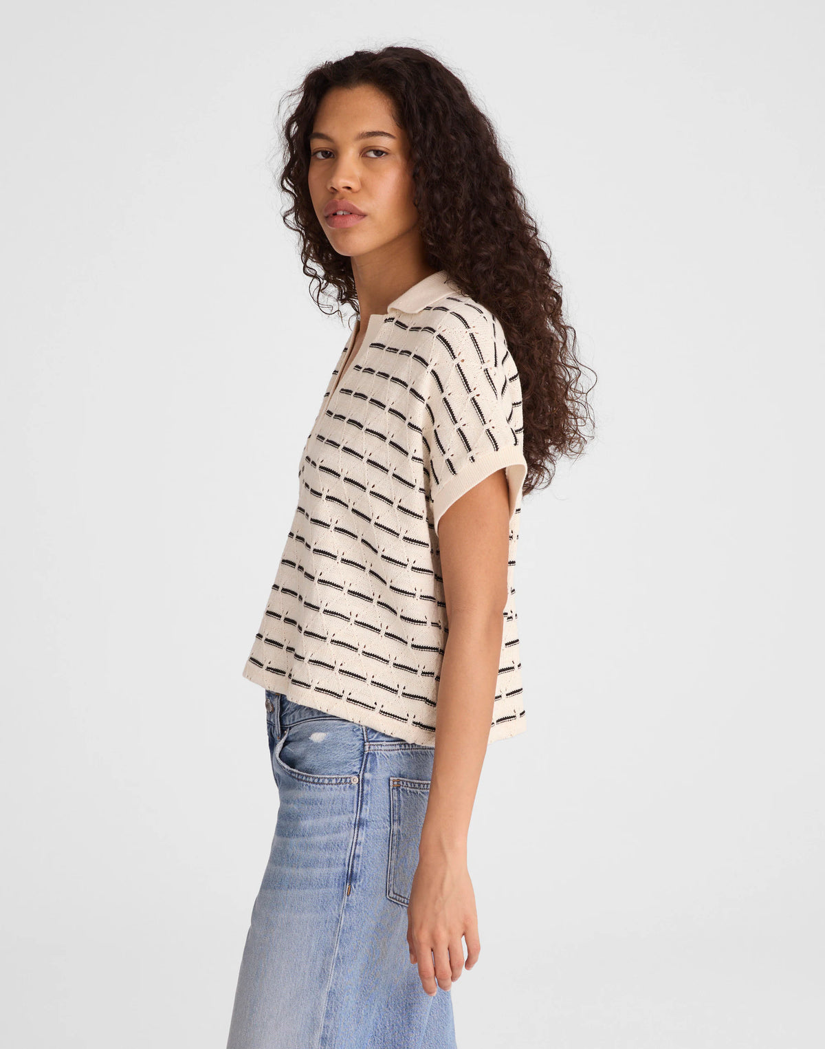 BEIGE BLACK STRIPE