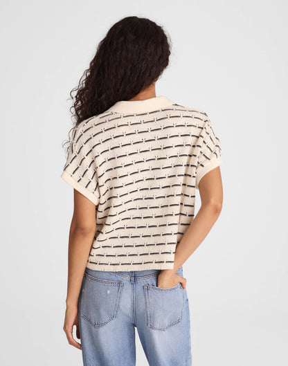 BEIGE BLACK STRIPE