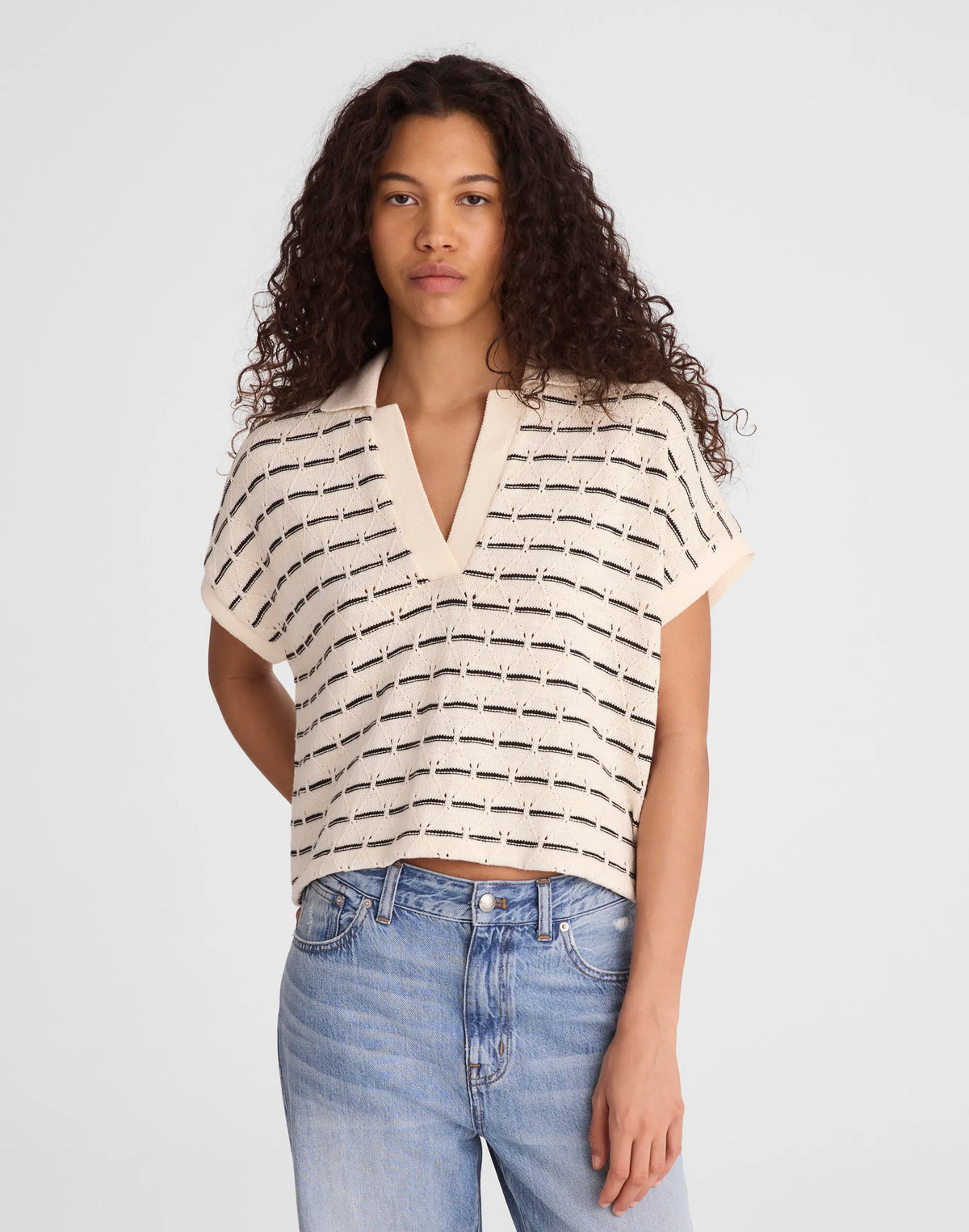 BEIGE BLACK STRIPE