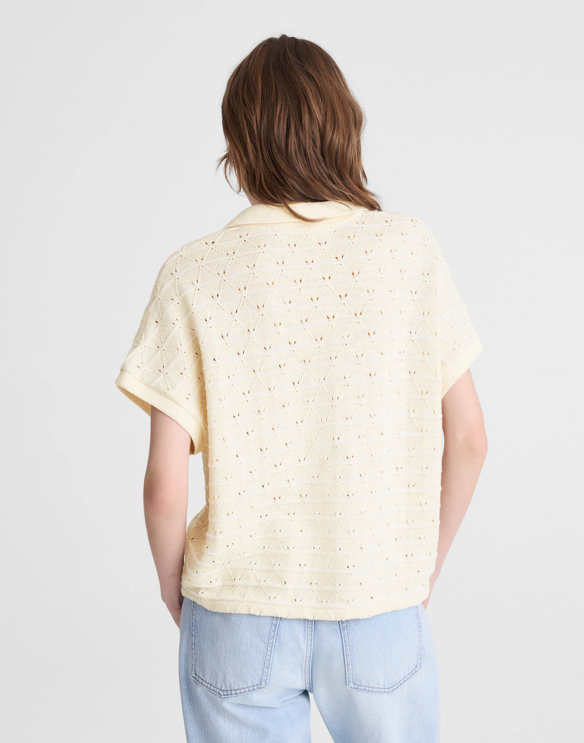 LATTICE STRIPE IVORY AND