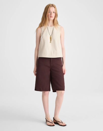 KHAKI SAND STRIPE