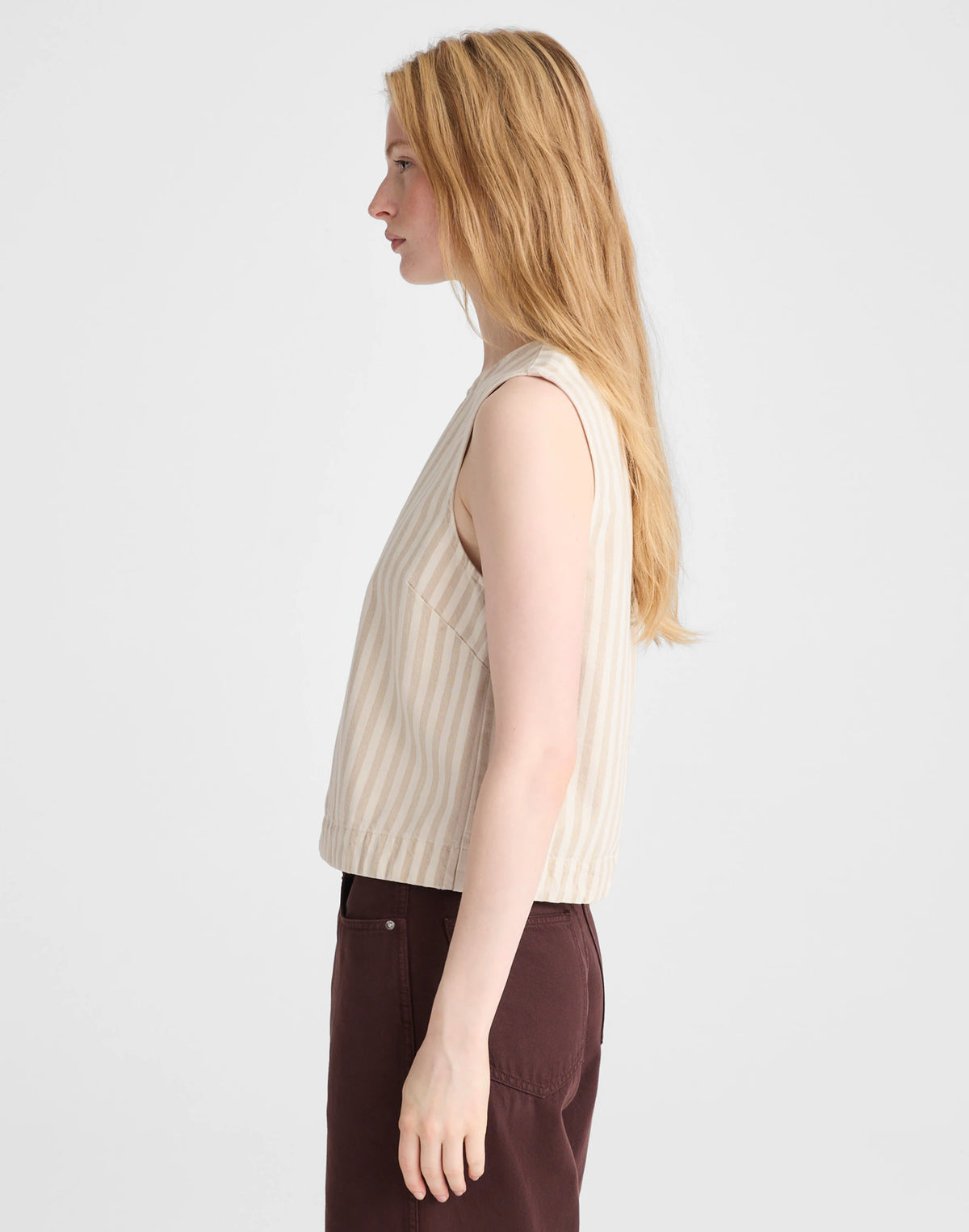 KHAKI SAND STRIPE