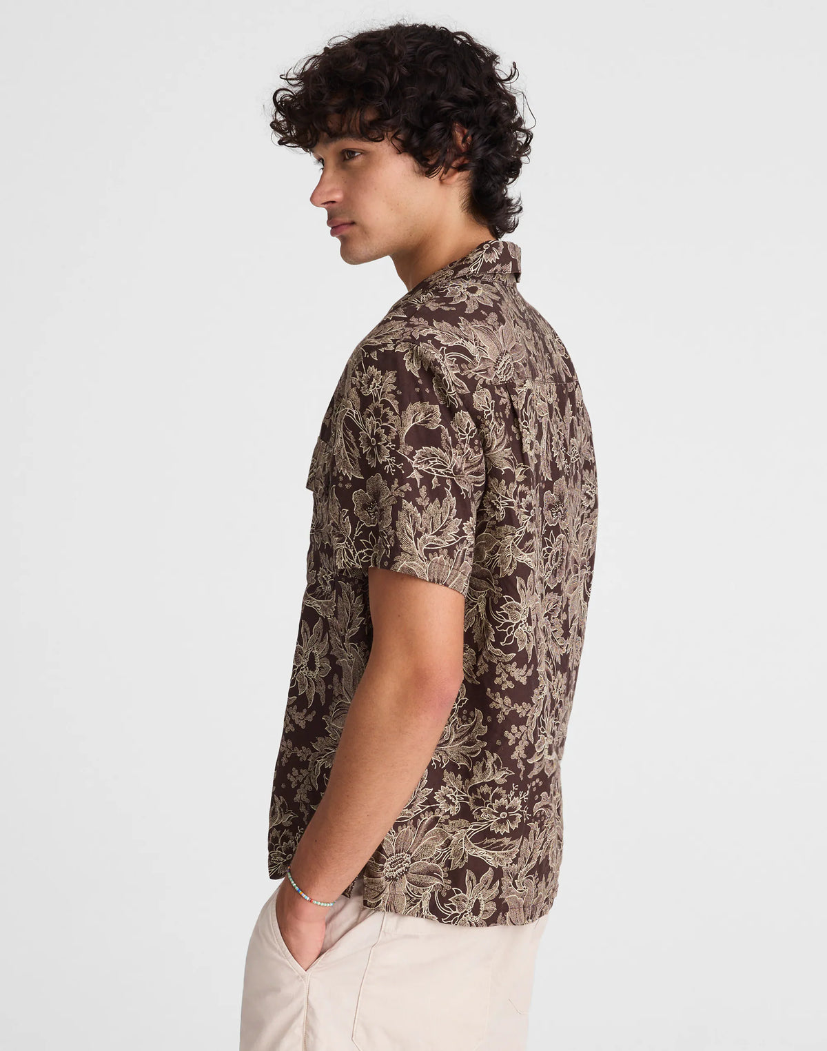 FLORAL STIPPLED TOILE PRINT