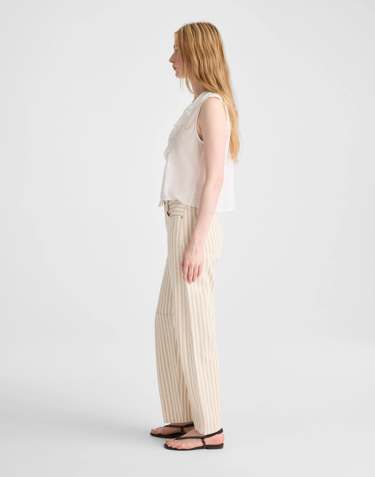 KHAKI SAND STRIPE