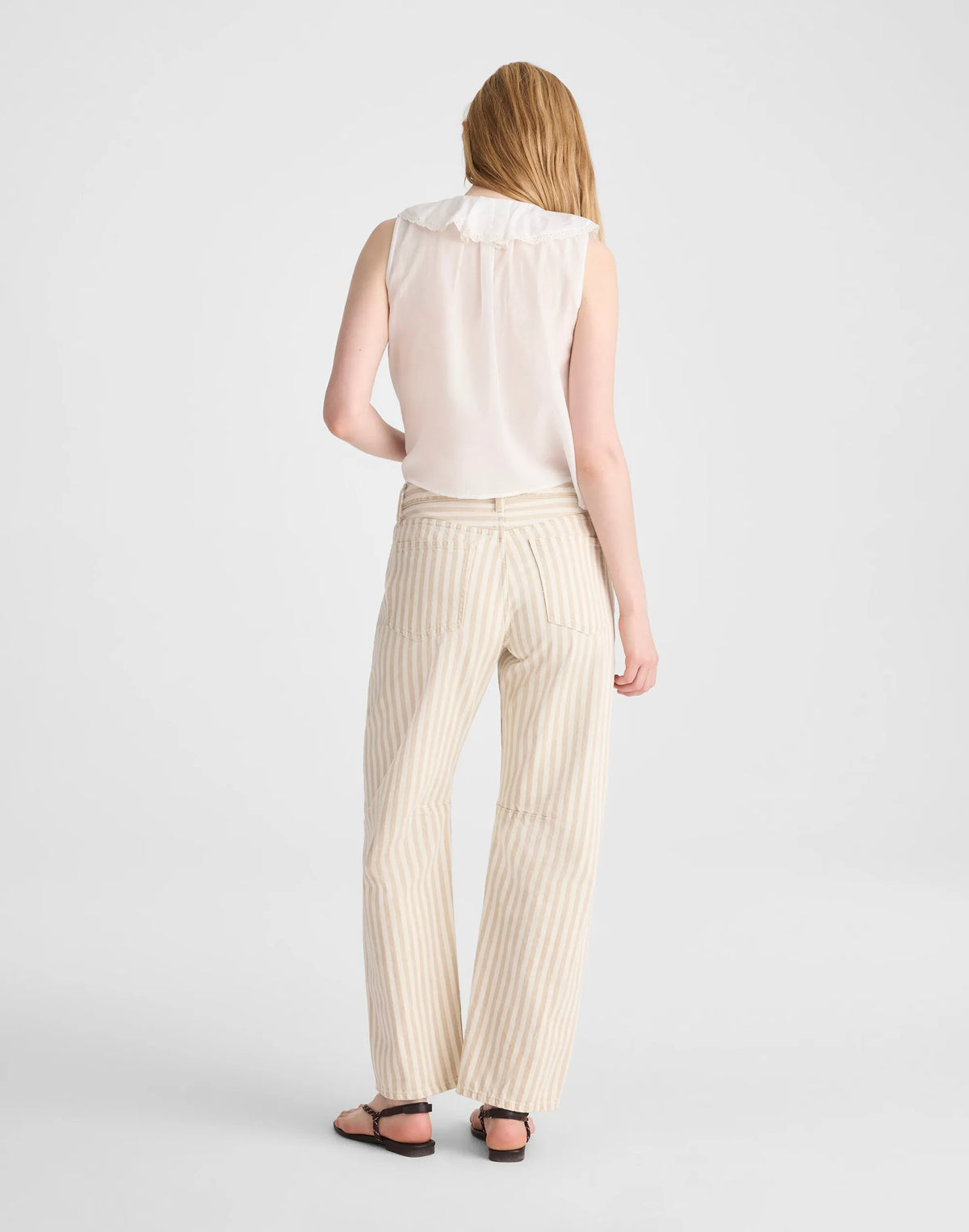 KHAKI SAND STRIPE