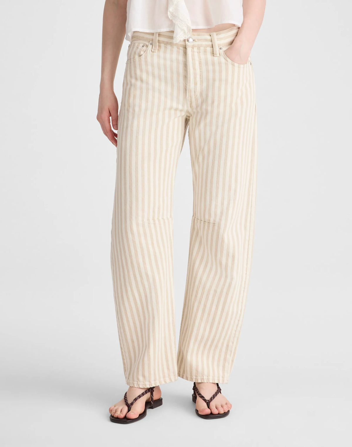 KHAKI SAND STRIPE
