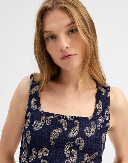 TOSSED PAISLEY MIDNIGHT