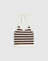 BROWN AND IVORY STRIPE
