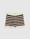 BROWN AND IVORY STRIPE