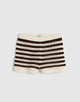 BROWN AND IVORY STRIPE